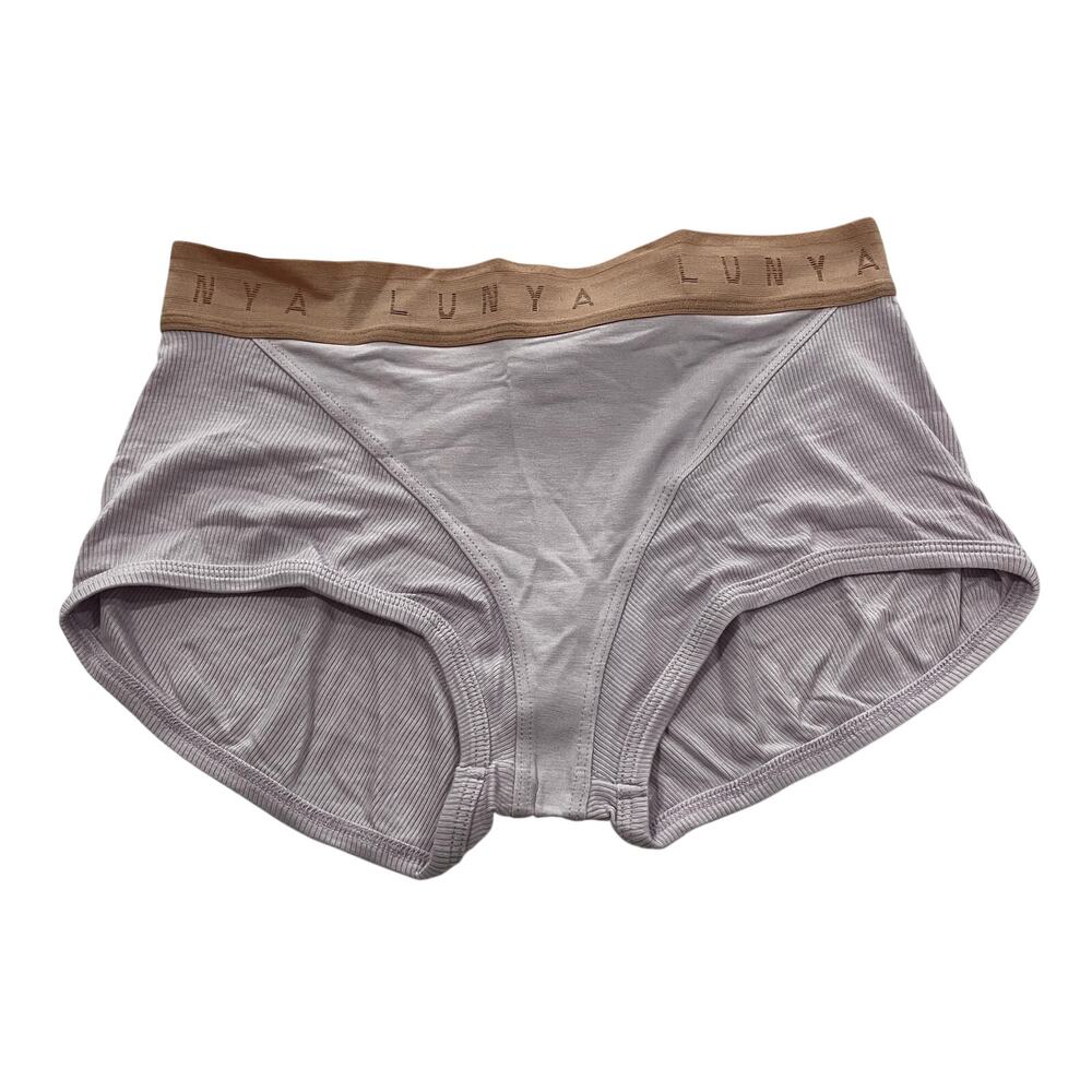 16-29(6) LUNYA Lahgo Women's Soft Modal Rib Boyshort Underwear Purple XS
